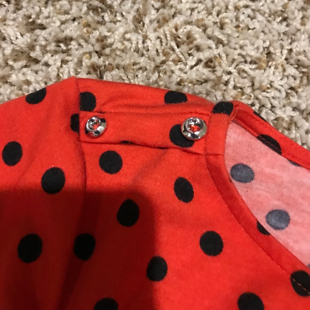 Girls bright Red Christmas Dress - Picture 4 of 5